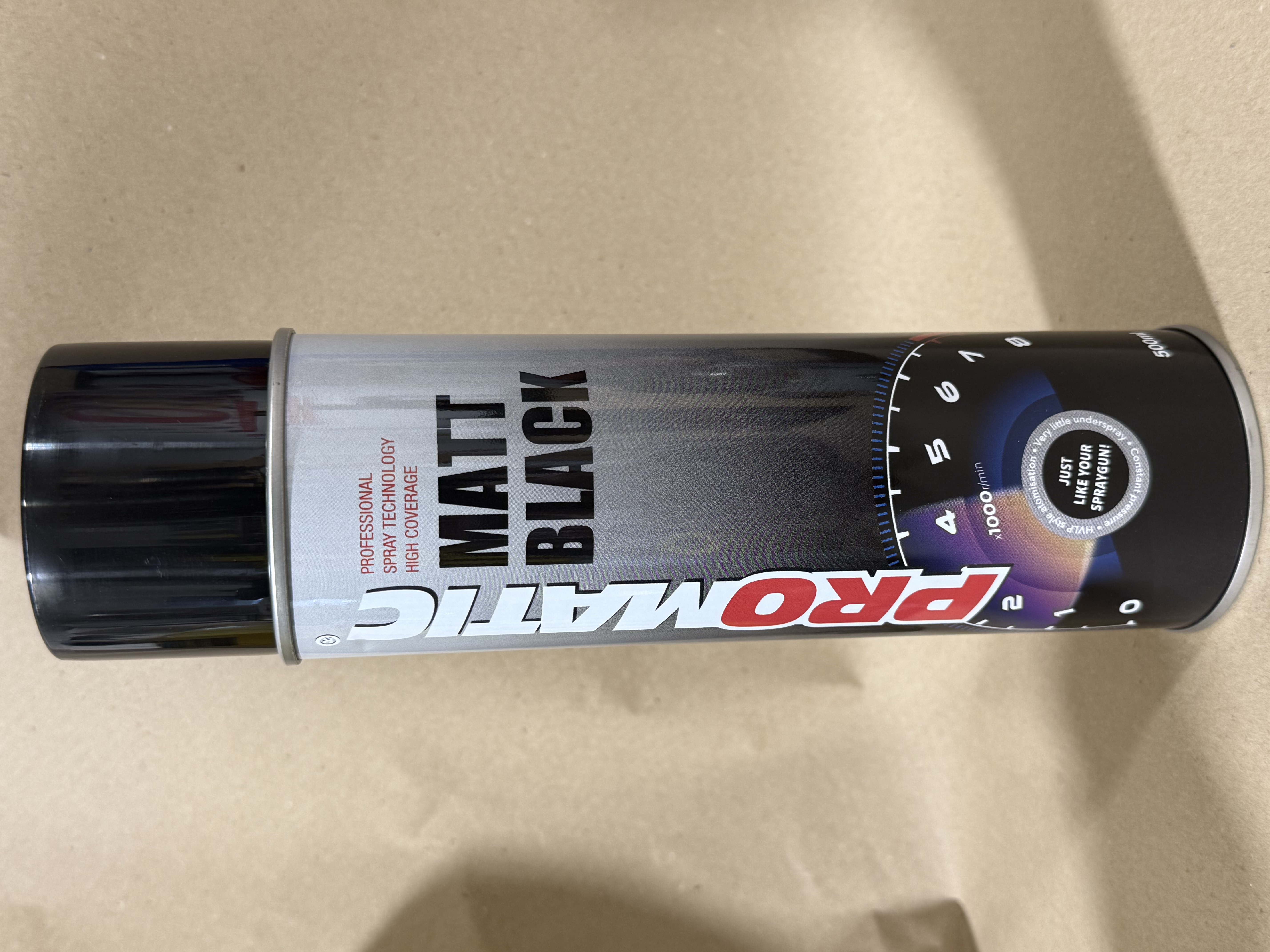 Promatic Matt black aerosol